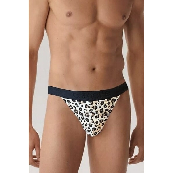 Pánské tanga High Emotion 917/164 Hnědá s černou - Cornette