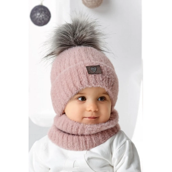 Dětský set čepice a šála 46-425  - AJS