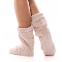 Dámské teplé ponožky 2407 Pudr růžová - L&L