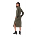 Dámské šaty B274 Khaki - BeWear