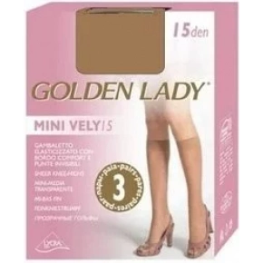 Dámské podkolenka MINI VELY (3páry) 15 den - Golden Lady