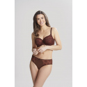 Dámská podprsenka Tango 3251B Tmavě hnědá Nutmeg vzor - Panache