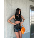Sexy latexová sukně  R6631 černá - Koucla