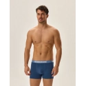 Pánské boxerky 3PACK Jarl 41930-MLC Jeans modrá vzor - Henderson