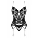 Dámský erotický korzet Leonela corset Černá - BEAUTY NIGHT FASHION
