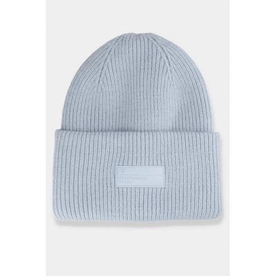 Dámská zimní čepice s logem  4FAW23ACAPF295-34S modrá - 4F