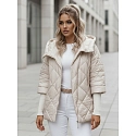 Dámská přechodná bunda TY4856 krémová - Dstreet