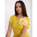 Dámské šaty LK SK 506335.21 Tmavě žlutá - Lakerta