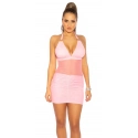 Sexy šaty Club 18705 se síťkou - Koucla