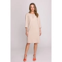 Dámské šaty S394 Béžová - Stylove