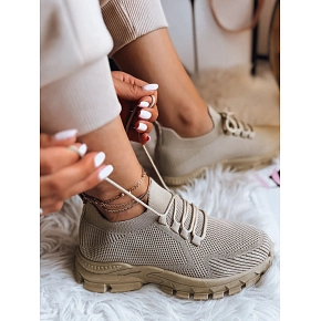 Dámské ponožkové tenisky ZY0345 khaki - FashionStreet 