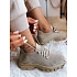 Dámské ponožkové tenisky ZY0345 khaki - FashionStreet 