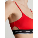 Dámská plavková podprsenka KW0KW02425 XNE červená - Calvin Klein