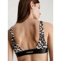 Dámská plavková podprsenka KWKW02489 0GM vzor leopard - Calvin Klein