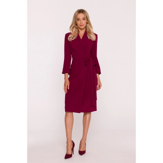 Dámské šaty S415 Bordó - Stylove