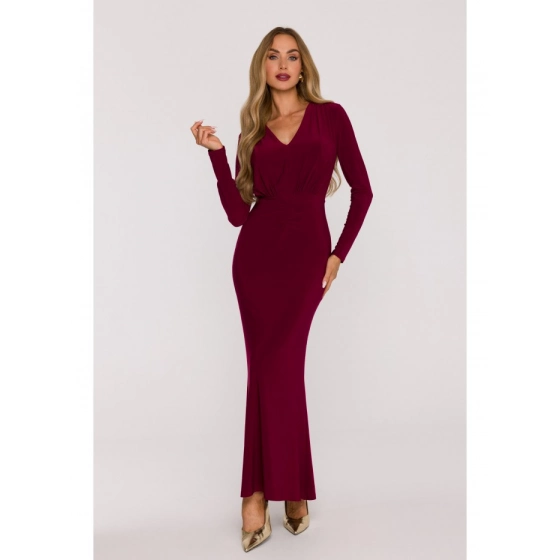 Dámské šaty M891 Bordó - MOE