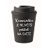 KAMARÁDKA JE NEJVĚTŠÍ POKLAD NA SVĚTĚ - černý termohrnek 300 ml