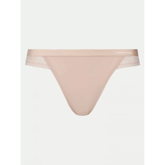 Dámská tanga UW0UW02473 DW5 sv. béžové - Tommy Hilfiger