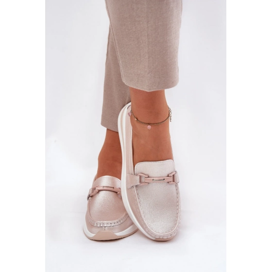 Dámské mokasíny GR51-598 Béžová perleť - S.Barski