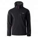 Pánská bunda Caen M 92800282249 Černá s červenou - Hi-Tec