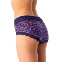 Dámské kalhotky 2PACK LPC 547 Tmavě modrá / Růžová vzor - Key