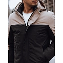 Pánská zimní bunda s kapucí TX4899 černá - FashionStreet 