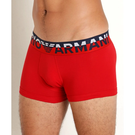 Pánské boxerky 111389 3F516 00774 červené - Emporio Armani
