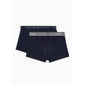 Pánské boxerky 2PACK 111769 3F720 70835 tm. modré - Emporio Armani