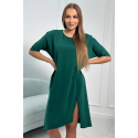 Dámské oversize šaty 9335 Tmavě zelená - Kesi