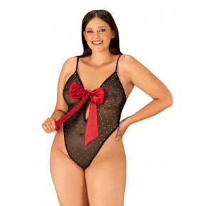 Elegantní body Tienesy teddy 2XL/3XL - Obsessive