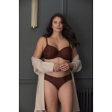 Dámská podprsenka Tango 3251B Tmavě hnědá Nutmeg vzor - Panache
