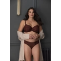 Dámská podprsenka Tango 3251B Tmavě hnědá Nutmeg vzor - Panache