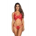 Dámská podprsenka / polokorzet V-9581 Červená - Axami