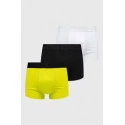 Pánské boxerky U3GG23K6YW0 F8DQ bílé-neon.žluté-černé - Guess