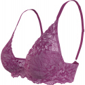 Dámské podprsenka LIGHTLY LINED PLUNGE 000QF6396EVID fialová - Calvin Klein