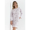 Dámská noční košile 429 Bílá vzor - Cana