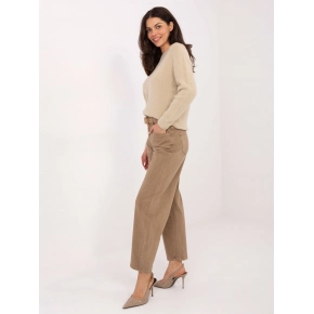 Dámské riflové kalhoty J1571 6.08 hnědé - FPrice