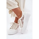 Dámské tenisky s krajkou LCW-26-44-4480 bílé . Lee Cooper