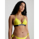Dámský plavkový vrchní díl bikin KW0KW01967 LRF neon.žlutá - Calvin Klein