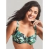 Dámská plavková podprsenka SW1642 Bali Full Cup Bikini zelené s listy - Panache