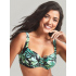 Dámská plavková podprsenka SW1642 Bali Full Cup Bikini zelené s listy - Panache
