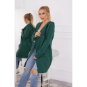 Zateplená bunda s kapucí 69413 tmavě zelená - Kesi