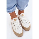 Krajkové tenisky espadrilky LCW-26-31-4326 bílé - Lee Cooper