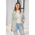 Dámské sako ZAK0016 sv.tyrkys - Roco Fashion 