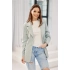 Dámské sako ZAK0016 sv.tyrkys - Roco Fashion 