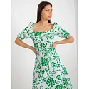 Dámské šaty LK SK 508944.45P bílo-zelené - Fprice