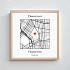 Personalizovaný magický fotoobraz v rámu - čtverec 20x20 - mapa 