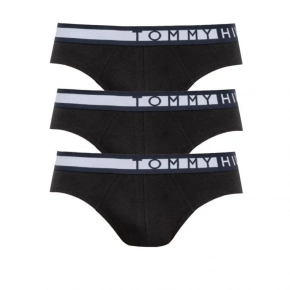 Pánské slipy 3PACK UM0UM01227 Černá s bílou - Tommy Hilfiger