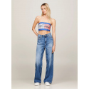 Dámský top UW0UW05151 C6H modrobílý - Tommy Hilfiger
