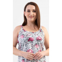 Dámská noční košile Megan šedo-růžová - Vienetta